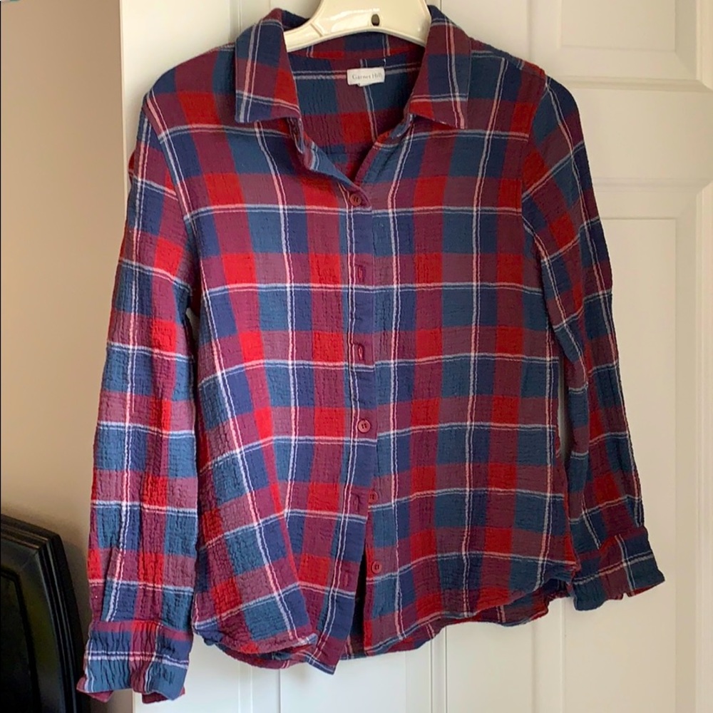 Garnet Hill organic cotton shirt